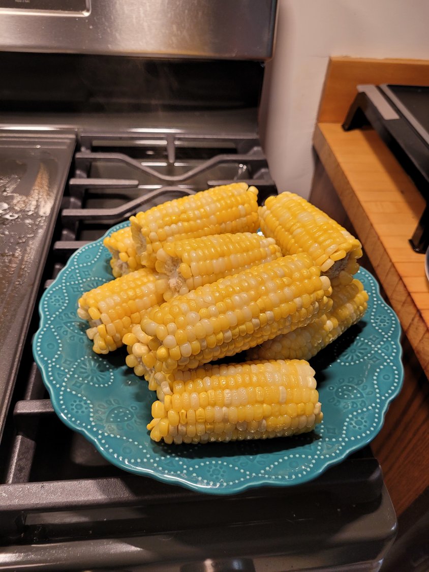 Corn so sweet I didn’t even need to add any butter and salt, which I normally do...